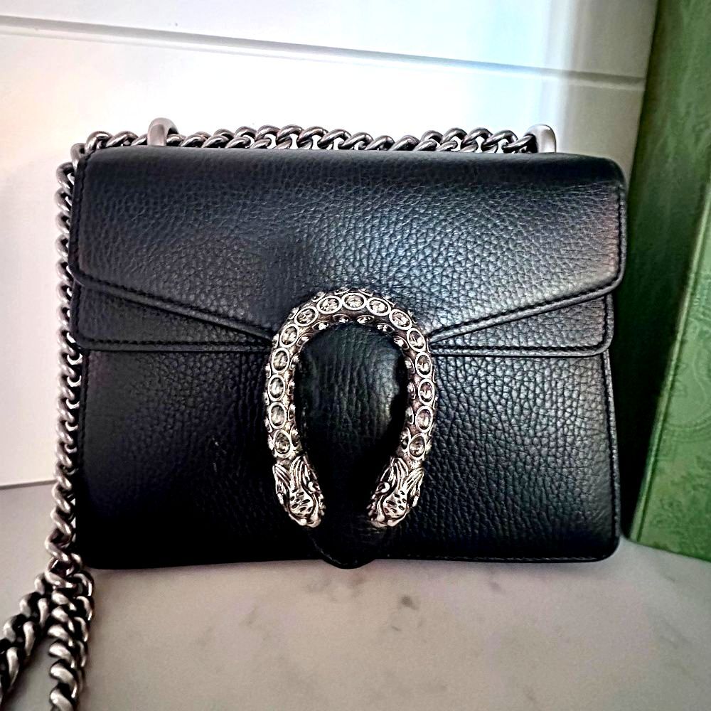 GUCCI Insane Dionysus Leather Crossbody Lock Front Handbag $3200!! w/ Box!!